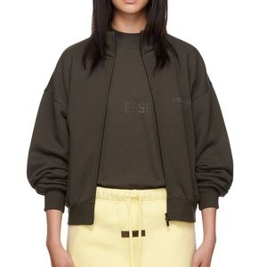 Fear of God Essentials Gray Full Zip Jacket